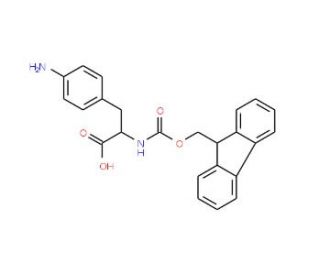 Fmoc-4-amino-D-phenylalanine (CAS 324017-21-2) - chemical structure image