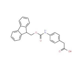 Fmoc-4-aminophenylacetic acid (CAS 173690-53-4) - chemical structure image