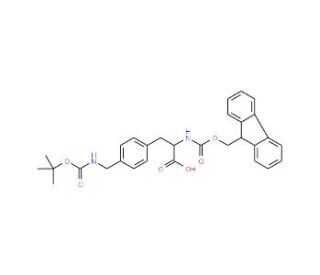 Fmoc-4-(Boc-aminomethyl)-L-phenylalanine (CAS 204715-91-3) - chemical structure image
