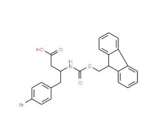 Fmoc-4-bromo-L-beta-homophenylalanine (CAS 270062-86-7) - chemical structure image