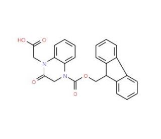 Fmoc-4-carboxymethyl-1,2,3,4-tetrahydroquinoxalin-3-one (CAS 269078-84-4) - chemical structure image