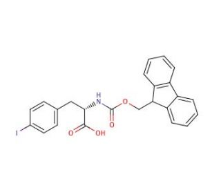 Fmoc-4-Iodo-L-phenylalanine (CAS 82565-68-2) - chemical structure image