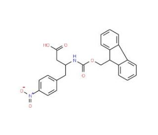 Fmoc-4-nitro-L-beta-homophenylalanine (CAS 270062-88-9) - chemical structure image