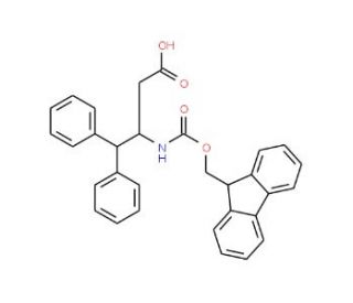 Fmoc-4-phenyl-L-beta-homophenylalanine (CAS 332062-08-5) - chemical structure image