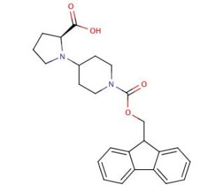Fmoc-4-piperidino-L-proline (CAS 204318-02-5) - chemical structure image