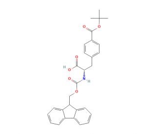 Fmoc-(4-tert-butyloxycarbonyl)-L-phenylalanine (CAS 183070-44-2) - chemical structure image
