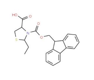 Fmoc-(4S,2RS)-2-ethylthiazolidine-4-carboxylicacid - chemical structure image