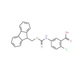 Fmoc-5-amino-2-chlorobenzoic acid (CAS 186320-16-1) - chemical structure image