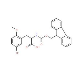 Fmoc-5-bromo-2-methoxy-L-phenylalanine - chemical structure image