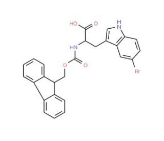Fmoc-5-bromo-DL-tryptophan - chemical structure image