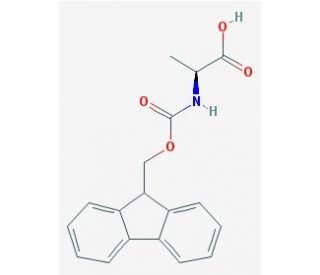 Fmoc-Ala-OH (CAS 35661-39-3) - chemical structure image