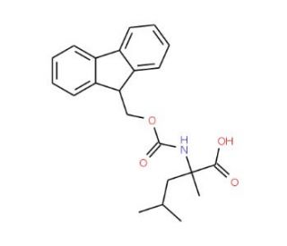 Fmoc-alpha-Me-L-Leu-OH (CAS 312624-65-0) - chemical structure image