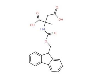 Fmoc-alpha-methyl-L-aspartic acid - chemical structure image