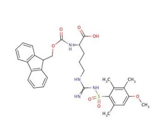Fmoc-Arg(Mtr)-OH (CAS 98930-01-9) - chemical structure image