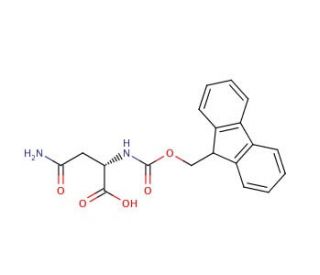 Fmoc-Asn-OH (CAS 71989-16-7) - chemical structure image
