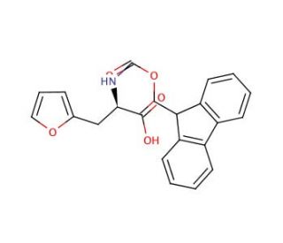 Fmoc-&beta;-(2-furyl)-D-Ala-OH (CAS 220497-85-8) - chemical structure image