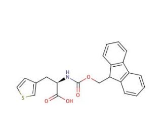 Fmoc-&beta;-(3-thienyl)-D-Ala-OH (CAS 220497-90-5) - chemical structure image