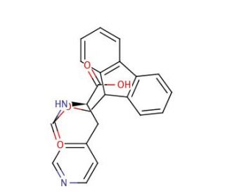 Fmoc-&beta;-(4-pyridyl)-D-Ala-OH (CAS 205528-30-9) - chemical structure image