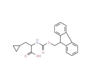 Fmoc-beta-cyclopropyl-D-Ala-OH (CAS 170642-29-2) - chemical structure image