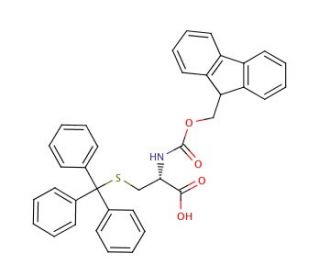 Fmoc-Cys(Trt)-OH (CAS 103213-32-7) - chemical structure image