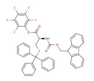 Fmoc-Cys(Trt)-OPfp (CAS 115520-21-3) - chemical structure image