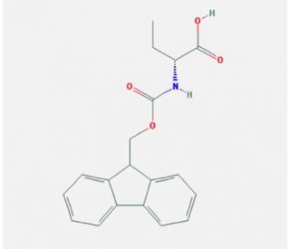 Fmoc-D-2Abu-OH (CAS 170642-27-0) - chemical structure image
