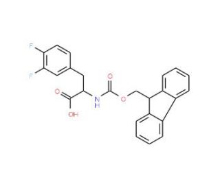 FMOC-D-3,4-Difluorophenylalanine (CAS 198545-59-4) - chemical structure image