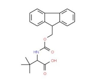 Fmoc-D-&alpha;-tert-butyl-Gly-OH (CAS 198543-64-5) - chemical structure image
