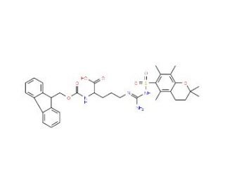 Fmoc-D-Arg(Pmc)-OH (CAS 157774-30-6) - chemical structure image