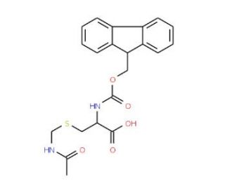 Fmoc-D-Cys(Acm)-OH (CAS 168300-88-7) - chemical structure image