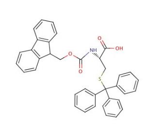 Fmoc-D-Cys(Trt)-OH (CAS 167015-11-4) - chemical structure image