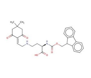 Fmoc-D-Dab(Dde)-OH (CAS 596797-14-7) - chemical structure image