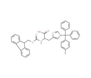 Fmoc-D-His(Mtt)-OH (CAS 200926-19-8) - chemical structure image