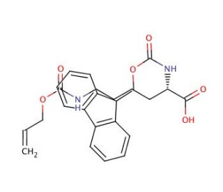 Fmoc-D-Lys(Alloc)-OH (CAS 214750-75-1) - chemical structure image