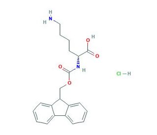 Fmoc-D-Lys-OH Hydrochloride (CAS 201002-47-3) - chemical structure image
