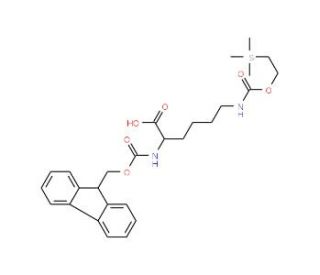 Fmoc-D-Lys(Teoc)-OH (CAS 198545-00-5) - chemical structure image