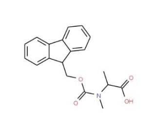 Fmoc-D-MeAla-OH (CAS 138774-92-2) - chemical structure image