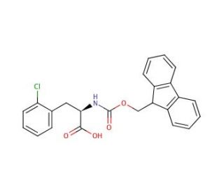 Fmoc-D-Phe(2-Cl)-OH (CAS 205526-22-3) - chemical structure image