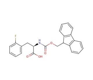 Fmoc-D-Phe(2-F)-OH (CAS 198545-46-9) - chemical structure image