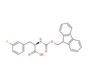 Fmoc-D-Phe(3-F)-OH (CAS 198545-72-1) - chemical structure image