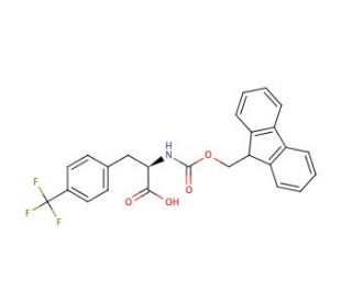 Fmoc-D-Phe(4-CF3)-OH (CAS 238742-88-6) - chemical structure image