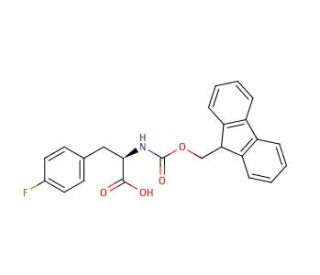Fmoc-D-Phe(4-F)-OH (CAS 177966-64-2) - chemical structure image