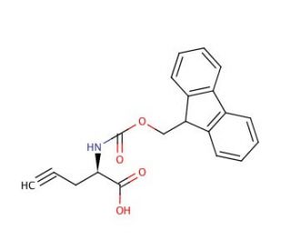 Fmoc-D-propargyl-Gly-OH (CAS 220497-98-3) - chemical structure image