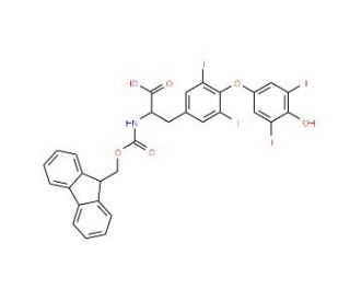 Fmoc-D-thyroxine - chemical structure image