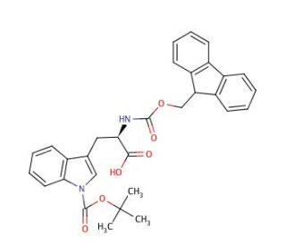 Fmoc-D-Trp(Boc)-OH (CAS 163619-04-3) - chemical structure image