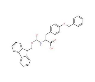 Fmoc-D-Tyr(Bzl)-OH (CAS 138775-48-1) - chemical structure image