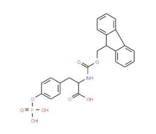 Fmoc-D-Tyr(PO3H2)-OH (CAS 178432-30-9) - chemical structure image