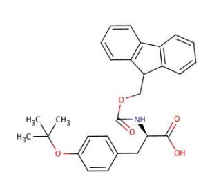 Fmoc-D-Tyr(tBu)-OH (CAS 118488-18-9) - chemical structure image