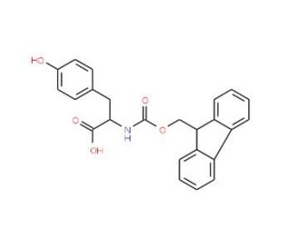 Fmoc-D-tyrosine (CAS 112883-29-1) - chemical structure image