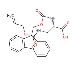 Fmoc-Dap(Alloc)-OH (CAS 188970-92-5) - chemical structure image